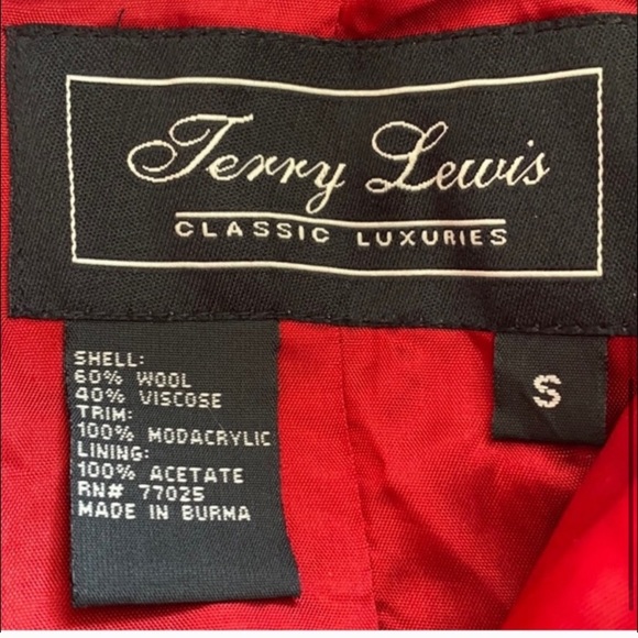 Terry Lewis Vintage Red Wool Coat Women's | S - Picture 2 of 7